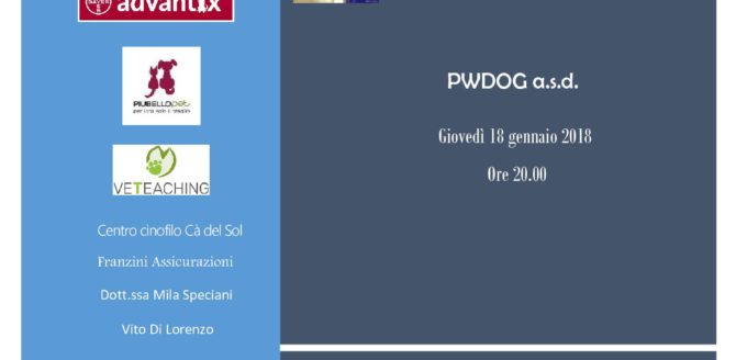 Presentazione eventi 2018 Power Dog T.C.
